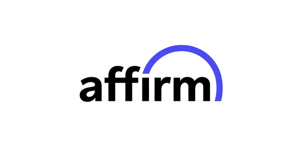 Logo of Affirm with blue arc